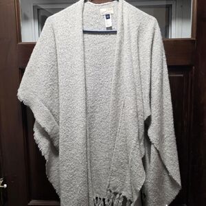 Cozy Cream Sweater Shawl